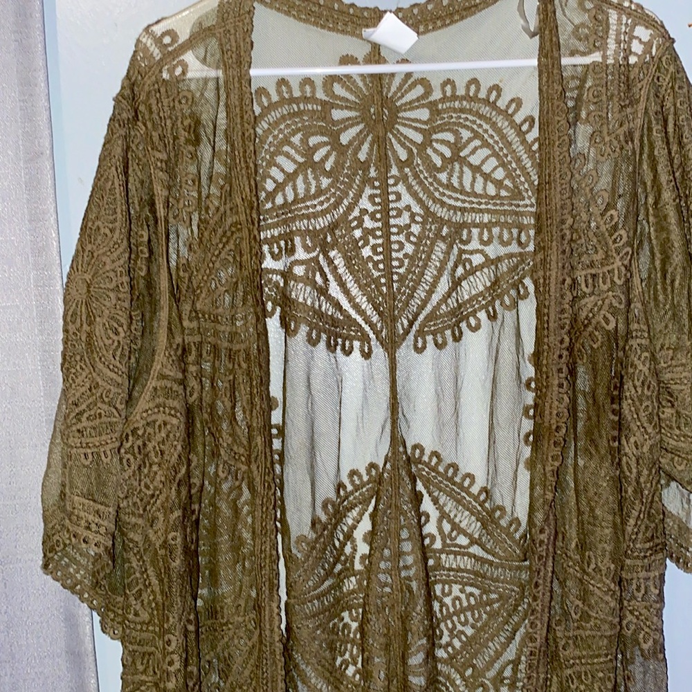 Short sleeve cardigan L-xl
